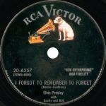 SP 78 RPM I Forgot To Remember To Forget RCA Victor 20-6357