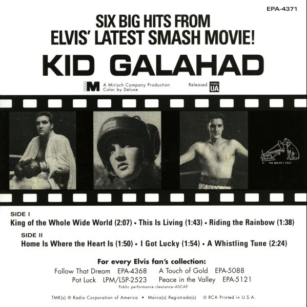 EP Kid Galahad RCA EPA-4371