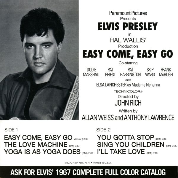 EP Easy Come Easy Go RCA EPA-4387