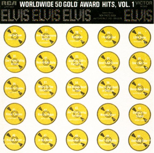 LP Worldwide 50 Gold Award Hits Vol 1 RCA LPM 6401
