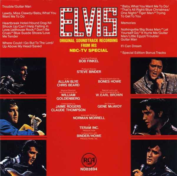 CD  Elvis NBC-TV Special RCA 07863-61021-2