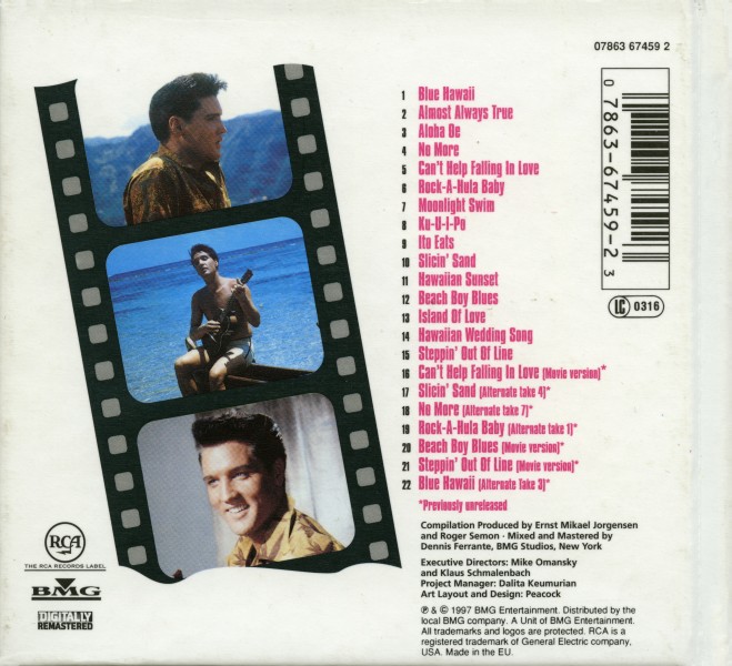 CD Blue Hawaii Collector's Edition  RCA BMG 07863 67459 2