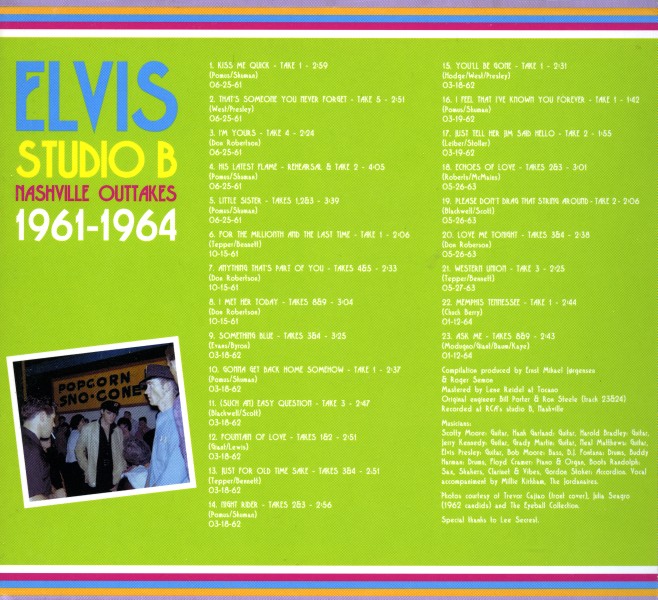 CD Studio B Nashville Outtakes 1961-1964 FTD 82876-50411-2