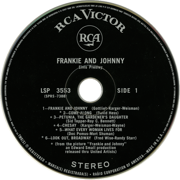 CD Frankie And Johnny FTD 82876 53370-2