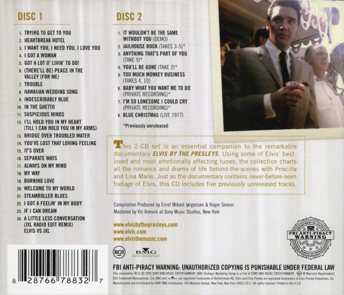 CD Elvis By The Presleys RCA BMG 82876 67883-2
