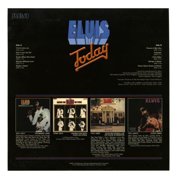 CD Elvis Today FTD 82876 63927-2