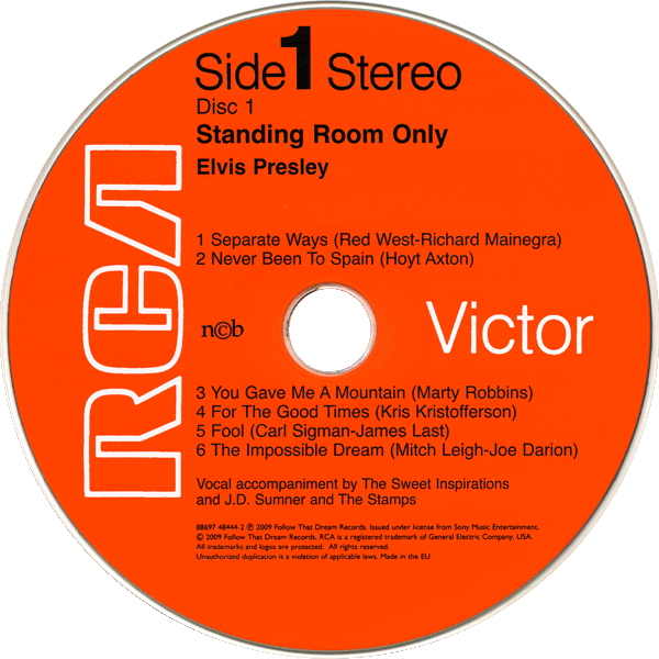 CD Standing Room Only FTD 88697 48444-2