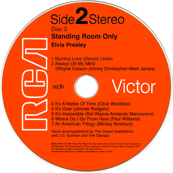 CD Standing Room Only FTD 88697 48444-2