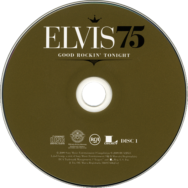 2009-12-09 CD  Elvis 75 Good Rockin' Tonight RCA Legacy 88697 60625 2