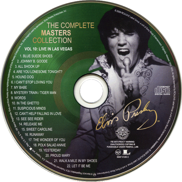 CD The Complete Masters Collection Vol 10: Live In Las Vegas FM RCA Legacy 88697 61263 2