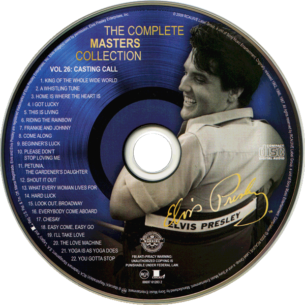 CD The Complete Masters Collection Vol 26: Casting Call FM RCA Legacy 88697 61283 2