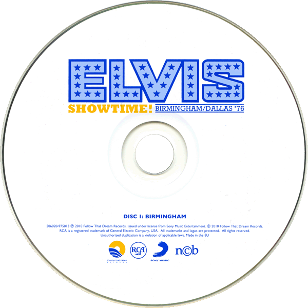 CD Elvis Show Time Birmingham-Dallas 76  FTD 506020-975013