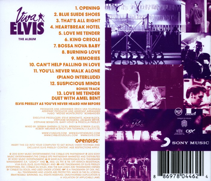 CD Viva Elvis Sony RCA Legacy 88697804462