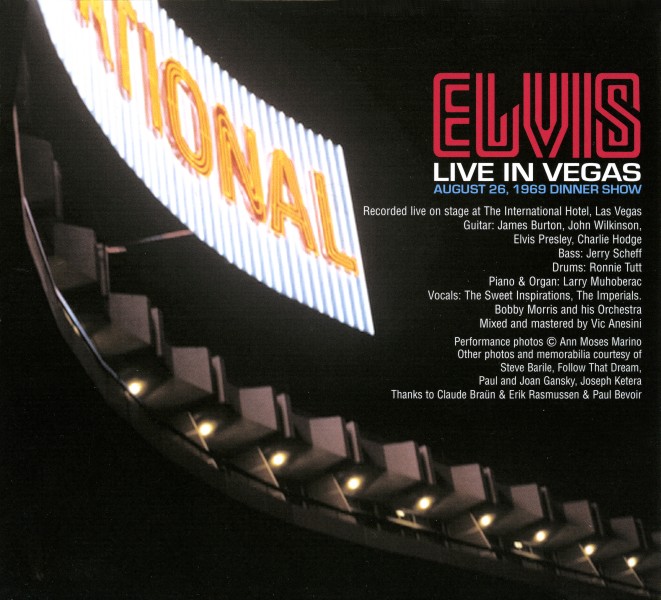 CD Elvis Live In Vegas August 26, 1969 Dinner show FTD 506020 975023