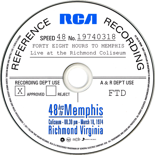 CD FTD Forty Eight hours To Memphis 506020-97502