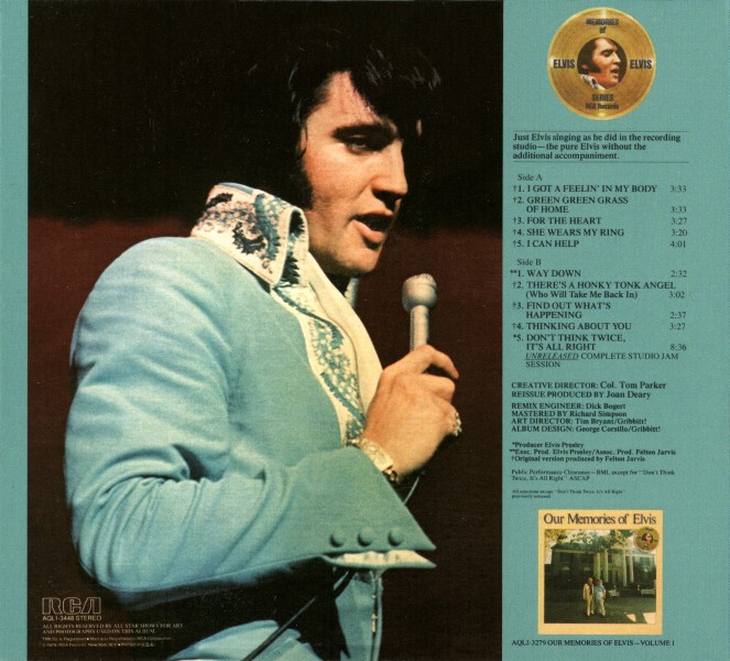 CD Our Memories Of Elvis Volume 1,2&3 The Pure Elvis Sound FTD 506020-975038