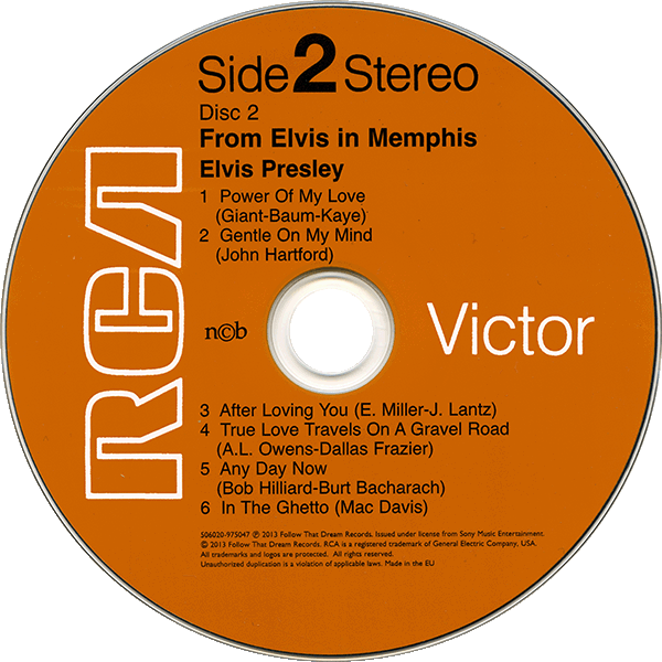 CD FTD From Elvis In Memphis 506020 975047