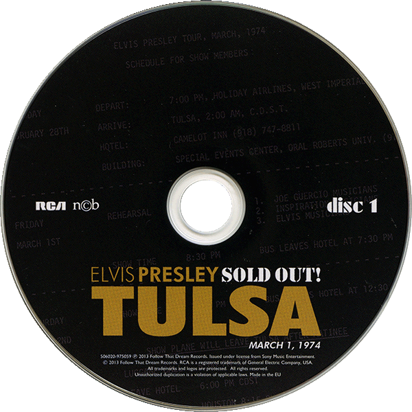 CD Elvis Presley Sold Out! FTD 506020-975059