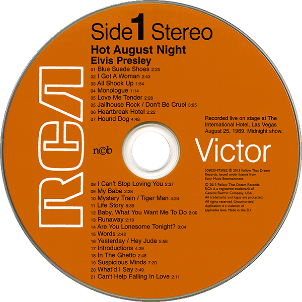 CD Hot August Night FTD 506020-975062