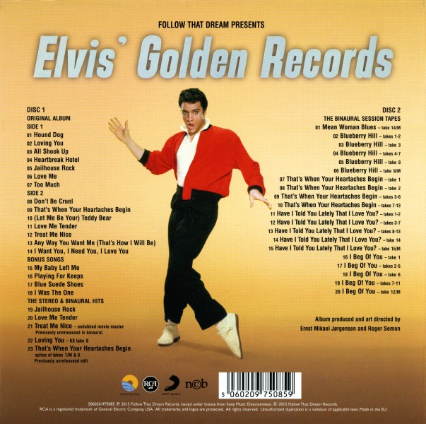 CD Elvis' Golden Records FTD 506020-975085
