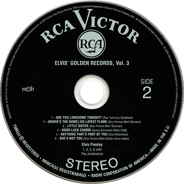 CD Elvis Golden Records Volume 3 FTD 506020-975091