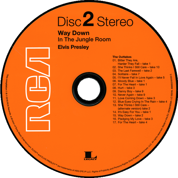 CD Way Down In The Jungle Room RCA Legacy Sony 88985318102