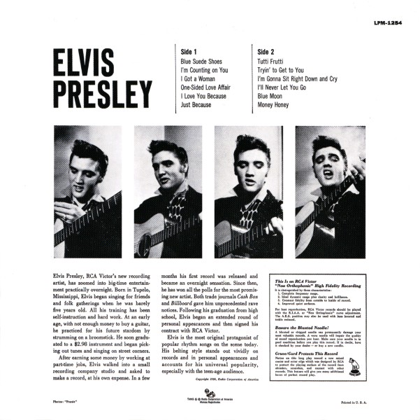 CD Elvis Presley RCA Victor LPM 1254