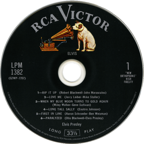 CD Elvis RCA Victor LPM 1382