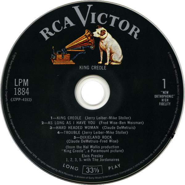 CD King Creole RCA Victor LPM-1884