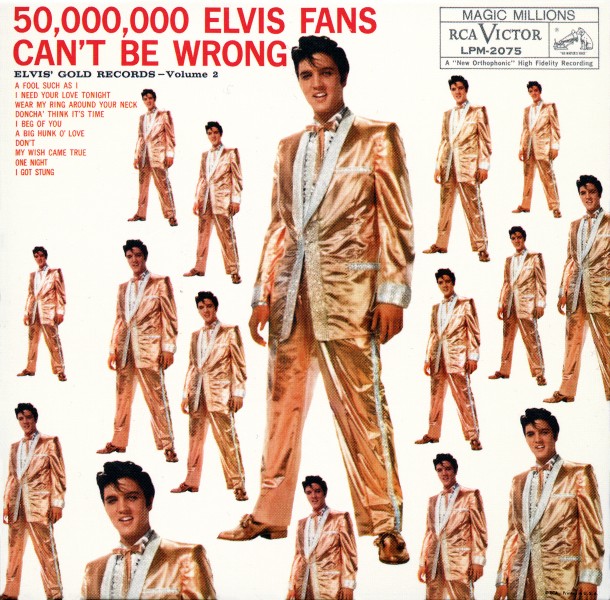 CD 50,000,000 Elvis Fans Can't Be Wrong Elvis Gold Records Volume 2 RCA Victor LPM-2075