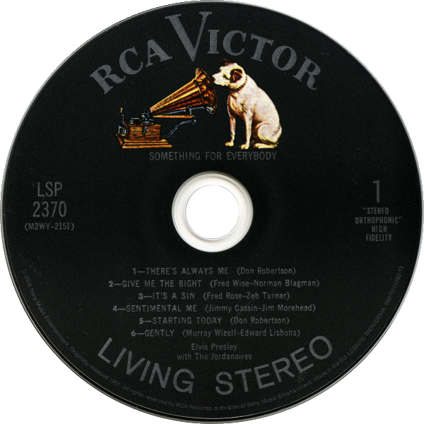 CD Something For Everybody RCA Victor LSP-2370