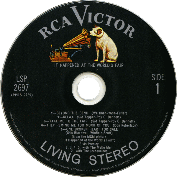 CD It Happened At The World's Fair RCA Victor LSP-2697