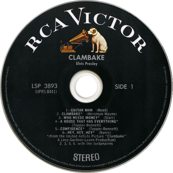 CD Clambake RCA Victor LSP-3893