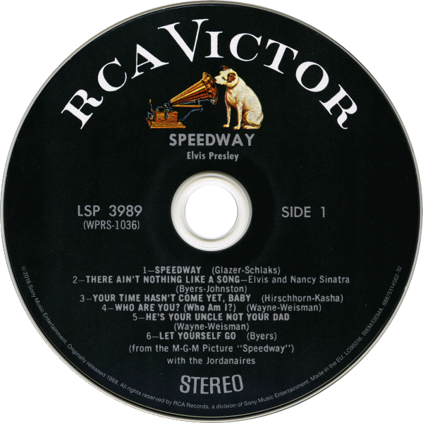 CD Speedway RCA Victor LSP-3989