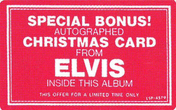 CD Elvis Sings The Wonderful World Of Christmas RCA Victor LSP-4579