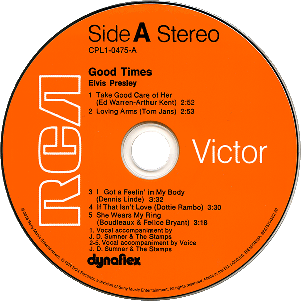 CD Good Times RCA Victor CPL1-0475