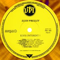 LP Elvis Interdit! Elvis Banned! VPI 783185