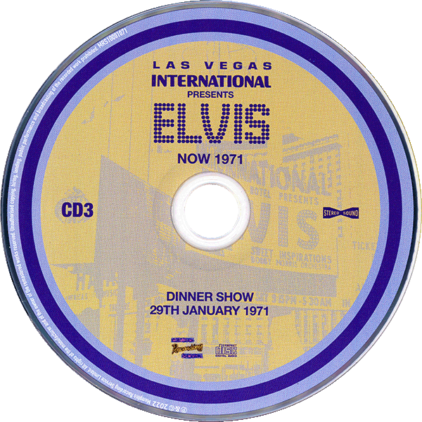 CD Las Vegas International Presents Elvis Now1971 MRS MRS10001071
