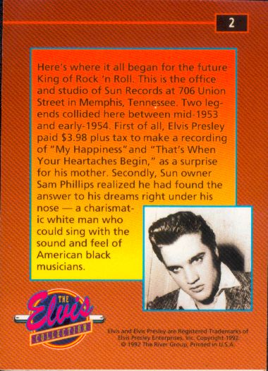 1992 LA RIVIÈRE groupe Elvis Collection Elvis Presley #290 6e9 