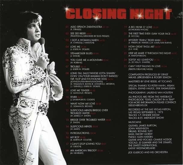 Elvis Closing Night