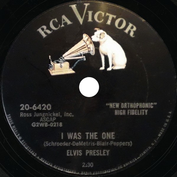 SP 78 RPM Heartbreak Hotel RCA Victor 20-6420