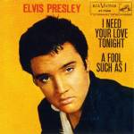 SP I Need Your Love Tonight RCA Victor 47-7506