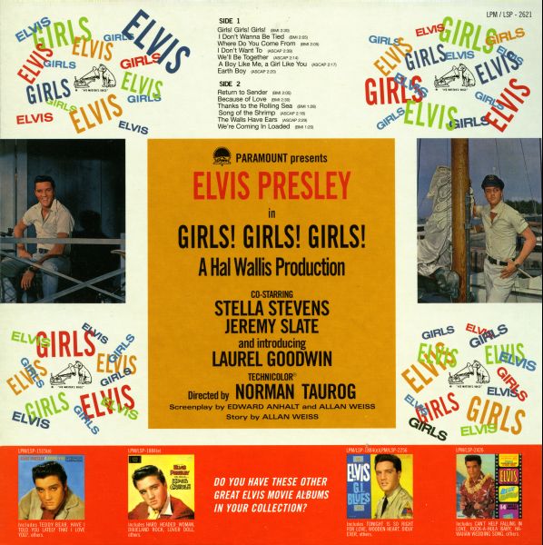 LP Girls! Girls! Girls! RCA LSP 2621
