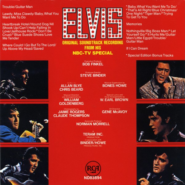 CD  Elvis NBC-TV Special RCA 07863-61021-2