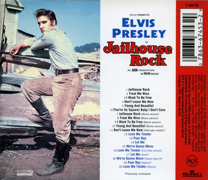 CD Jailhouse Rock / Love Me Tender RCA 07863 67453 2