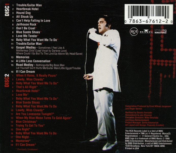 CD Memories The '68 Comeback Special RCA  BMG 07863 67612 2