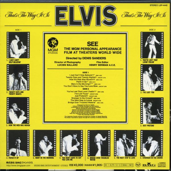 CD Mini LP RCA BMG Jp BVCM-37095 That's The Way It Is