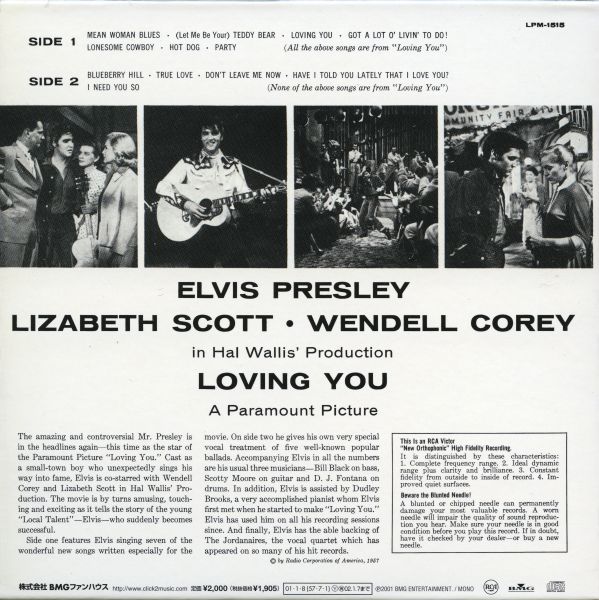 CD Mini LP RCA BMG Jp BVCM-37186 Loving You