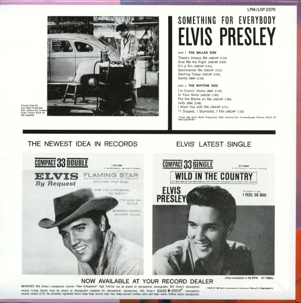 CD Mini LP RCA BMG Jp BVCM-35496 Something For Everybody