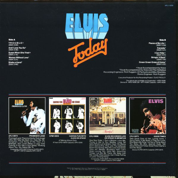 CD Mini LP RCA BMG Jp BVCM-35506 Elvis Today